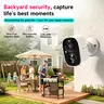 CINMOORE 2.5K Cordless Wireless Security Camera - Magnetic Mount Indoor/Outdoor Smart Home Gadget, Free Installation, HD Video, Full-Color Night Vision, Motion Detection, Wi-Fi, 2-Way Audio, Smartphone Control, Manufacturer Warranty, Monitor Capability