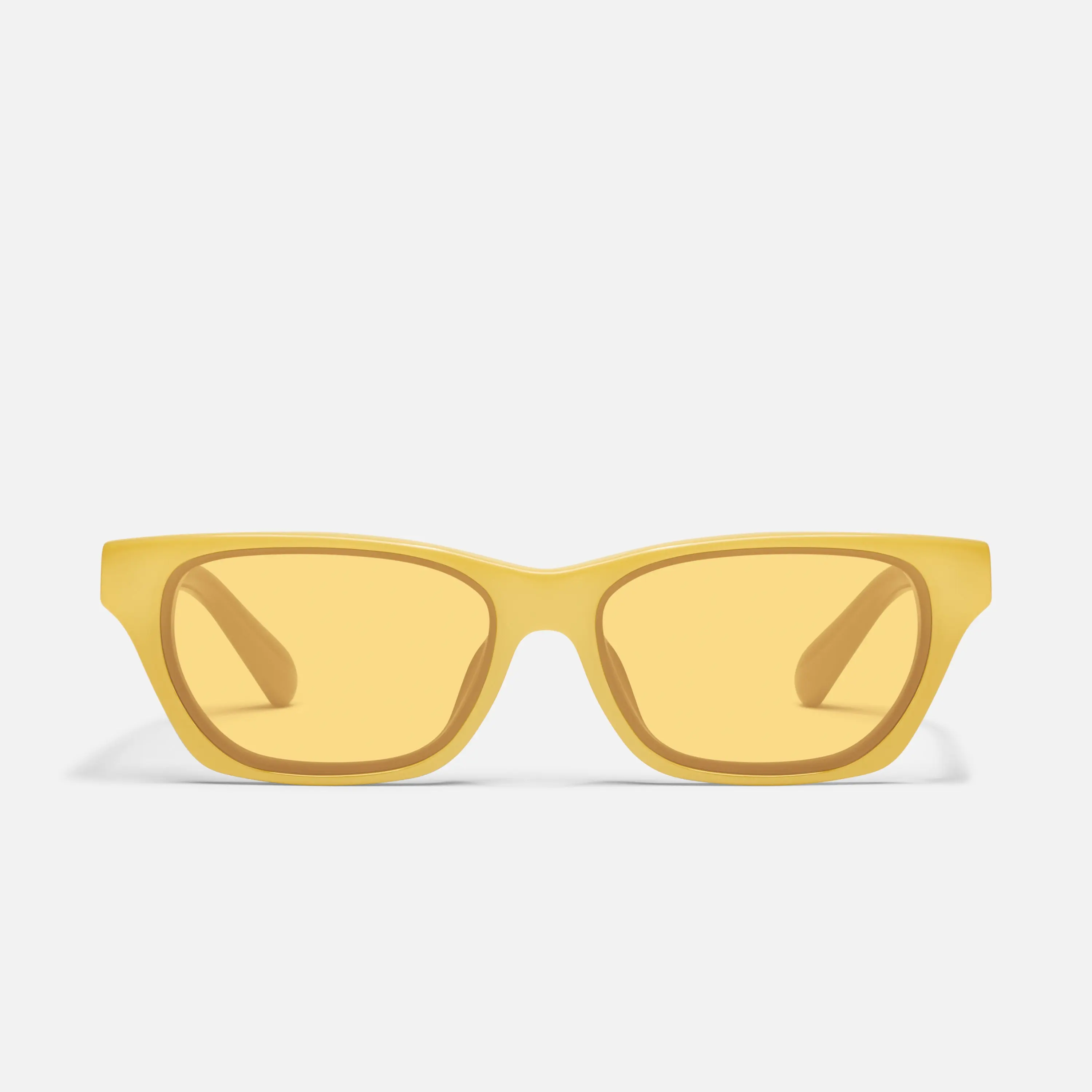 QUAY - Women's Fashion Sunglasses - IN THE CITY narrow rectangle frame modern 90s chic
