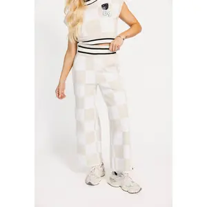 Kennedy Pant - Sand/White Checkered