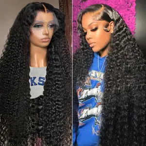 13*4 front lace  hair wig with small curls, realistic-looking curly wig 28 INCH