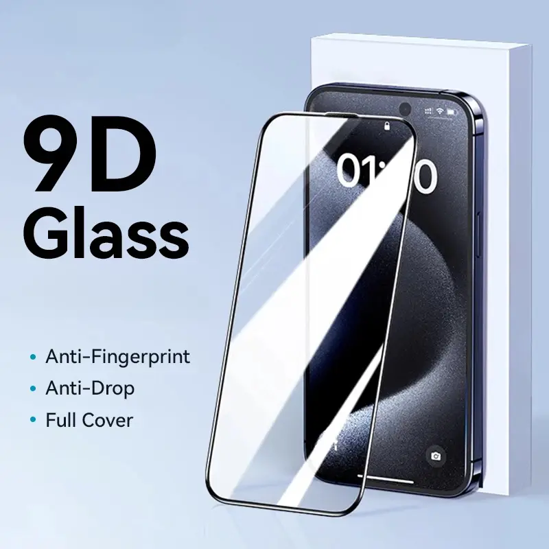 1pcs HD Tempered Glass Screen Protector for iPhone 17Air, 17, 16, 15, 14, 13, 12, 11 Pro Max - Full Screen Shockproof Protection for Smartphone, Handheld Cellphone Devices, Protective