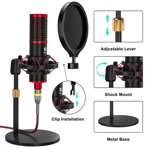Tenlamp M18 Professional Condenser Microphone & G10 Sound Card Kit – Ideal for Podcast, Streaming, Gaming, Vocal Recording