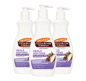 Cocoa Butter Formula Daily Skin Therapy Fragrance Free Lotion for Dry Skin, Unscented Body Lotion, Pump Bottle, 13.5 Fl Oz (Pack of 3)