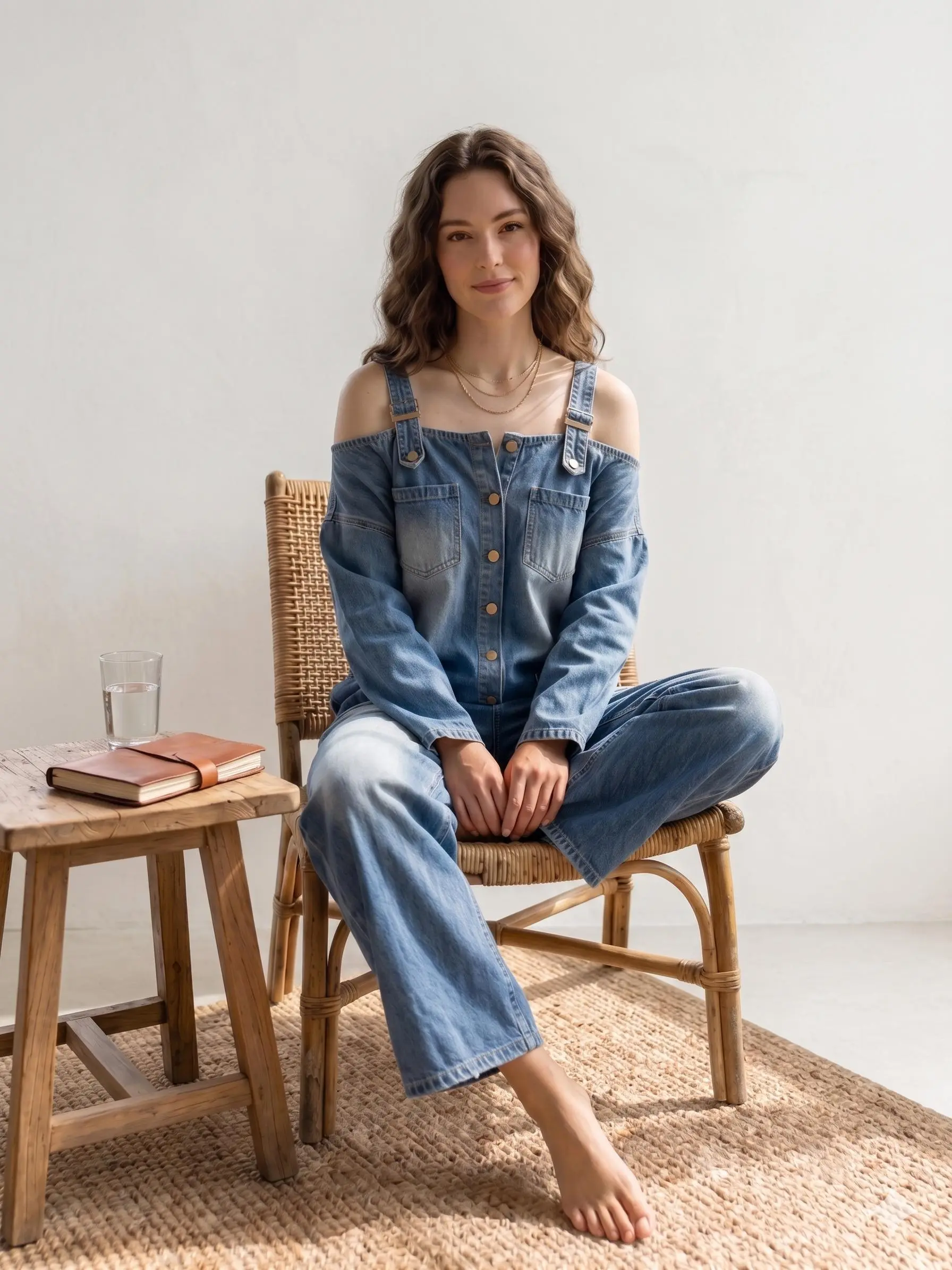 Womens Sexy Off The Shoulder Denim Jumpsuit Wide Leg Overalls with Pockets Y2K Streetwear Suspender Romper Baddie Fashion Baggy Jeans One Piece Casual Summer Festival Wear Effortless Chic 2026 Outfit Womenswear
