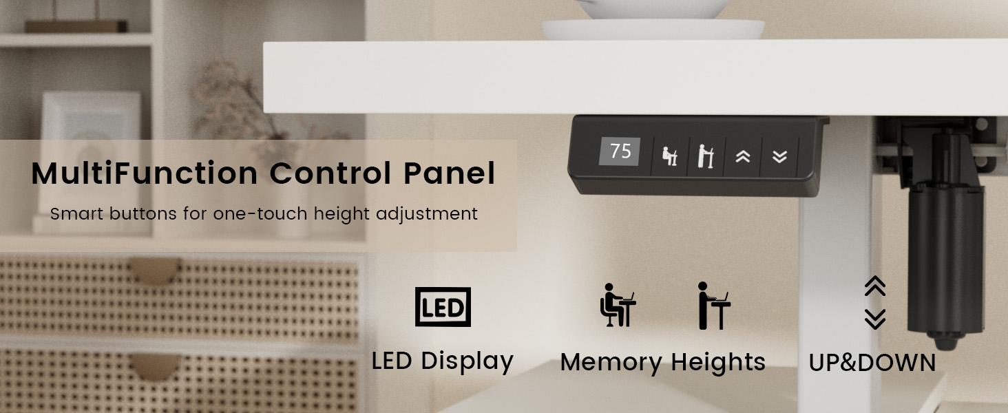 ModernMate 71" L-Shaped Executive Auto-Adjust Distraction-Free Multi-Drawer Computer Workstation Desk, White Rattan Drawers, Engineered Wood Top, Base File Cabinet, Built-In Ports, Privacy Panel, Easy Install for Home & Office, Auto-Adjust Computer Workst