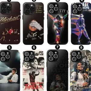 Michael Jackson Iconic Glove Tough Phone Case, Crystal Shockproof Drop Protection Cover for Legendary Singer Fans, Heavy Duty Protective Case Suitable for iPhone 17/16/15/14/13/12/11 Pro Max/Plusand Samsung Galaxy S23-25, UTB