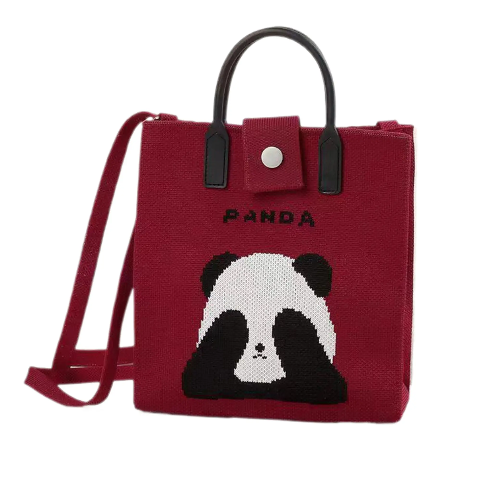 Eco Woven Tote Bag Natural Fiber Fashion Handbag Plaid Design 100% Natural Fiber Lightweight Spacious Main Compartment Fits 13" Laptop Foldable Travel Friendly Zero Plastic Biodegradable 40cm x 35cm x 12cm