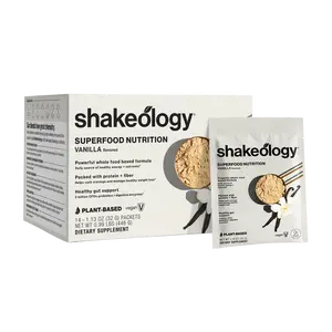 Shakeology 0g Added Sugar Vanilla/Vegan Protein 14 Single-Serve Packets