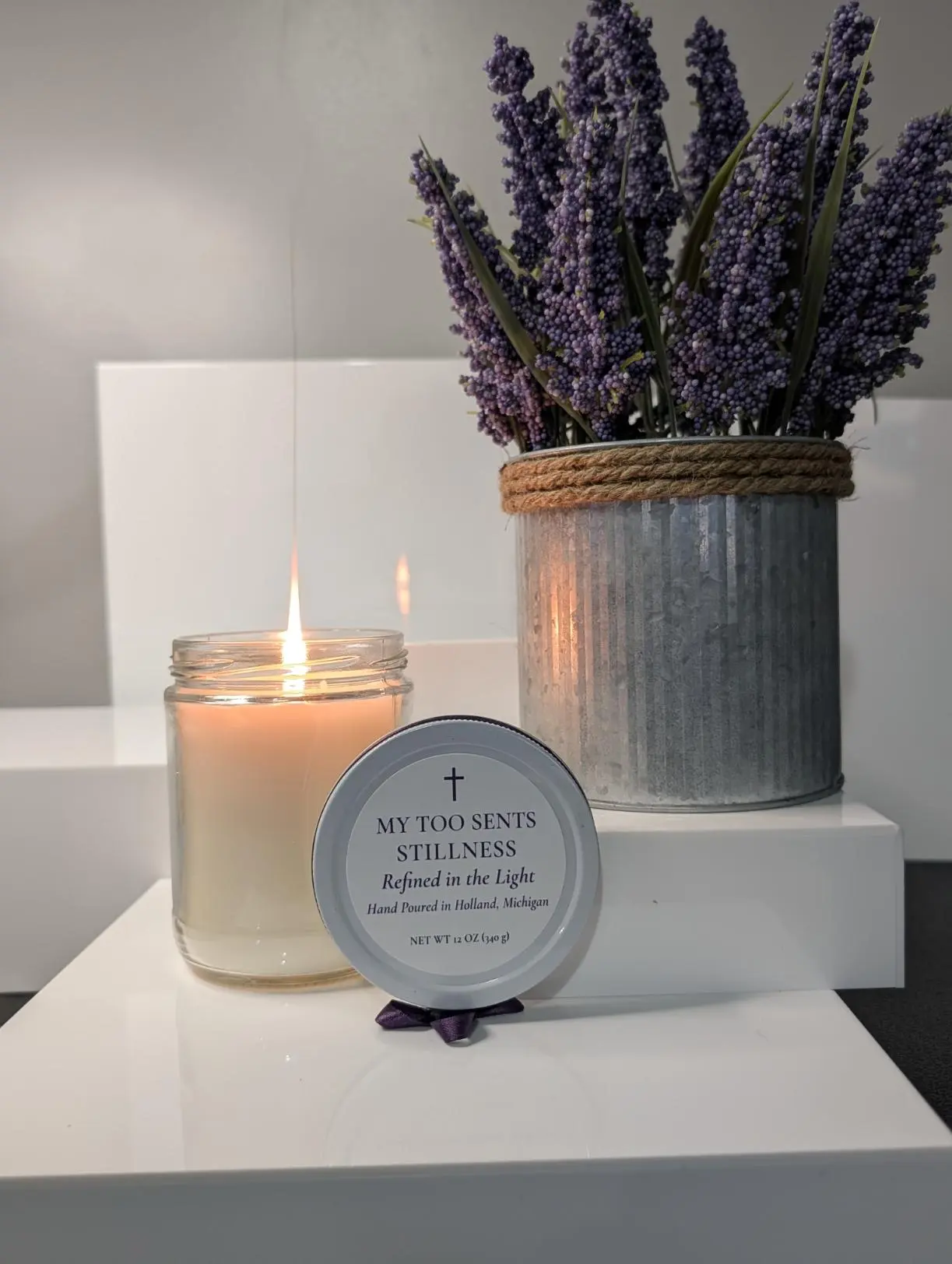 Stillness | Hand-Poured Luxury Lavender Coconut Soy Candle | My Too Sents