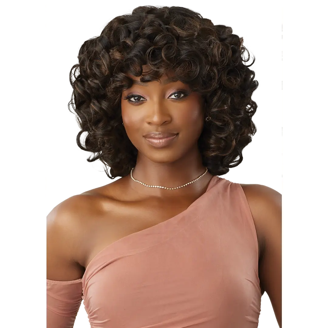 Outre Wigpop Style Selects Lehana Glueless Synthetic Full Wig - 12 inch Short Bouncy Curly Hair