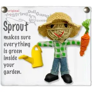 Sprout (Boy) the Gardener String Doll Keychain