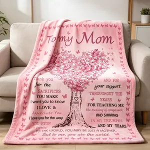 Mother's Day Blanket for Mom, Mom Gifts, Moms Birthday Gift Ideas, Christmas Birthday Gifts for Moms Who Have Everything from Daughters Son, Best Mommy Mother Ever Throw Blanket, Home Decor