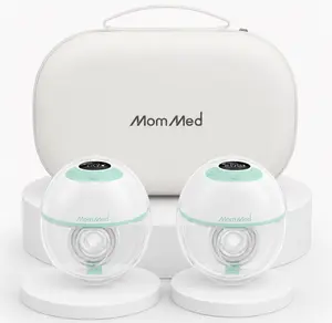 MomMed  M21 Luma Built-In Night Light BPA-Free Breastfeeding Pump, 27mm Wearable Hands-Free, Wireless Electric Breast Pump, Nursing Cup With 17/19/21/24mm Flange Insert, 4 Modes & 12 Levels