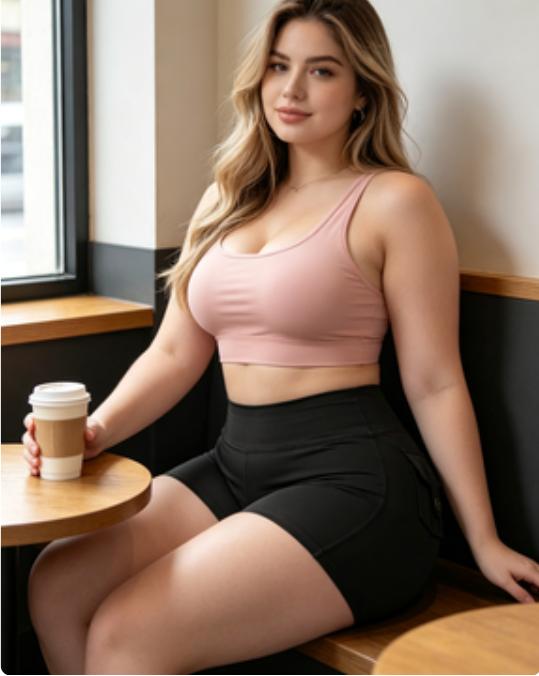 Shorts Deportivo Para Mujer De Gimnasio De Cintura Alta , Shorts Ajustados Cómodos y Transpirables Para Yoga, Gimnasio, Correr y Ciclismo