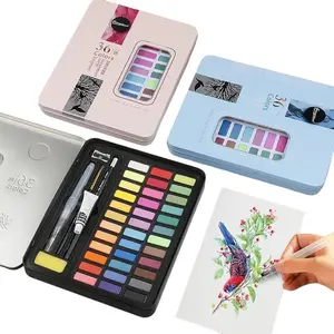 Iron Box Solid Watercolor Powder Paint, Watercolor Painting Powder, Iron Box Watercolor Paints, Art Supplies for Artists