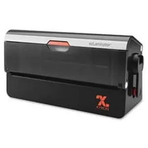 Black & Chrome Manual Cold Seal Laminator - Easy Drop-In Cartridges, Flexible Design, High-Quality Laminate, Long-Lasting Protection, No Heat or Toxic Fumes