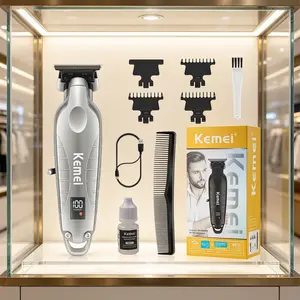 KEMEI 2293sliver Zero Gapped Hair Trimmer for Men