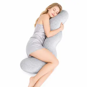 Full-Body Sleep Pillow — Breathable Side-Sleeping Pillow — Ergonomic Full-Body Support Pillow — Cooling Long Pillow for Legs, Abdomen, and Hips — Cooling Pillow