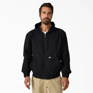 Unlined Canvas Hooded Bomber