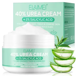 【New】Urea Cream 40% for Feet - 40% Urea Foot Cream with 2% Salicylic Acid & Hyaluronic Acid  Moisturize Cracked Skin Hydrating Exfoliating Nails Moisturizer Moisture