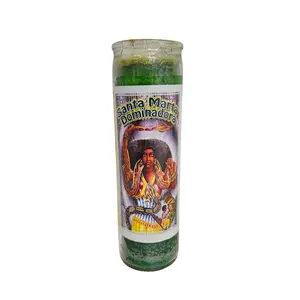 Santa Marta Dominadora Green Prepared Candle / Santa Marta Dominadora Veladora Preparada. Verde