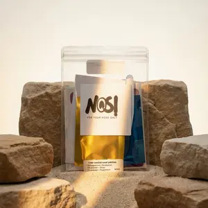 NOSI Discreet Odor Control Nose Patches Set of 4 -Odor Neutralization -Aromatherapy Benefits Comfortable Fit - Long Lasting Adhesion- Essential Oils