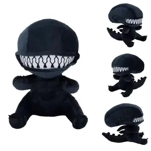 Kawaii 25CM Alien Xenomorph Plush Toy Cartoon Soft Stuffed Cute Doll Plushie Holiday Gifts Kawaii Room Decoration Toys ﻿