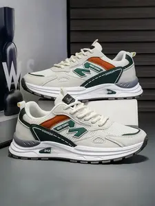 Men's Slip-Resistant Dad Shoes Casual Lifestyle Sneaker| Breathable Soft Sole Athletic Walking Shoes Sneakers| All-Day Comfort Campus Wear