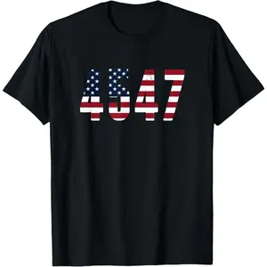4547 Flag T-Shirt Trump Shirt Cotton Menswear FEM25
