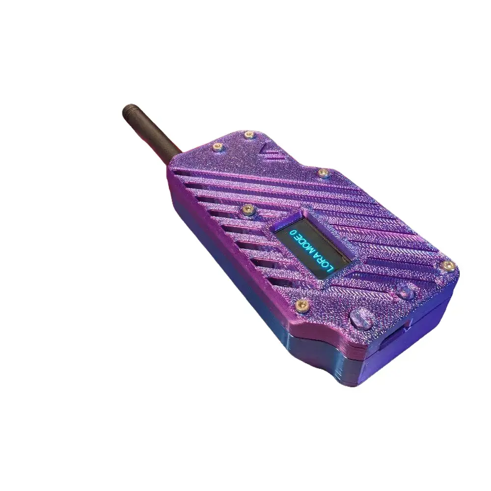 Meshtastic Heltec V4 LoRa Node – 915MHz, 1100mAh Battery, Dual Antennas, Custom 3D Printed Case – Off-Grid Mesh Messenger