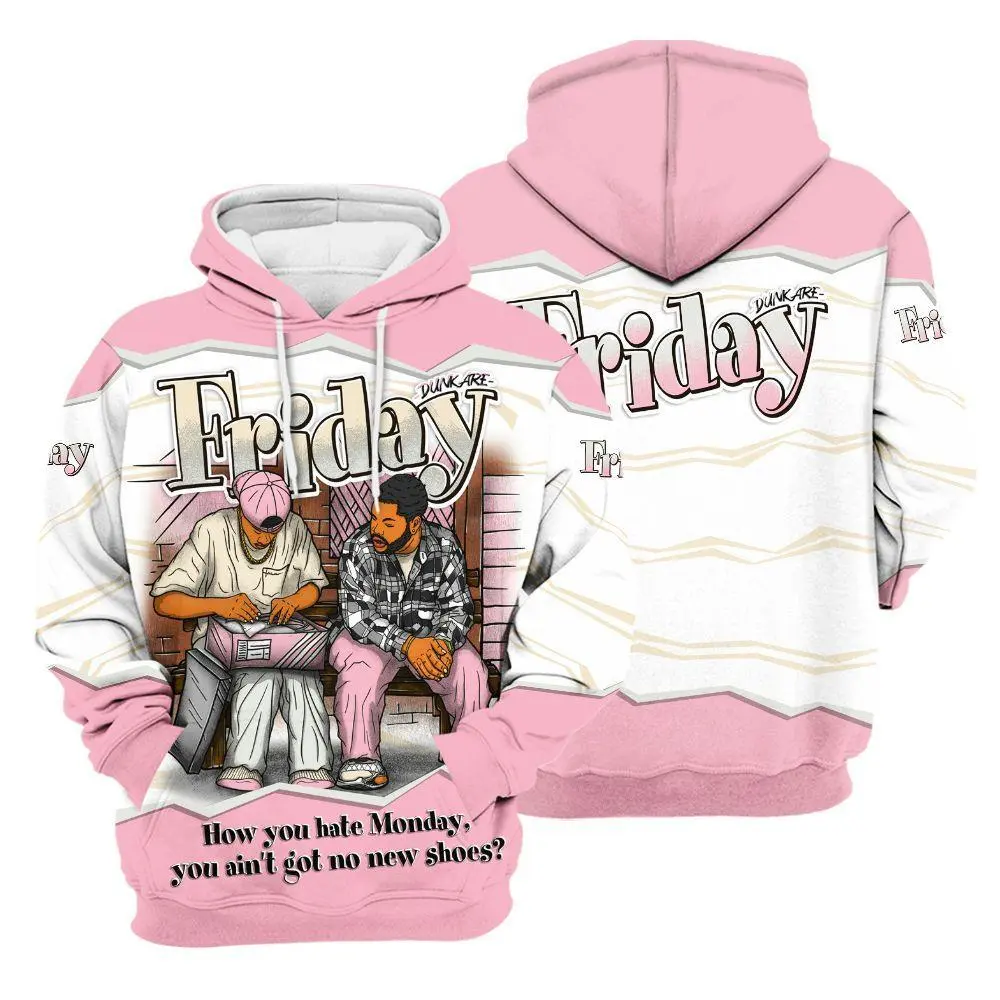 Hoodie To Match Low OG Shy Pink 1s - Friday Movie 90s TV All Over Print