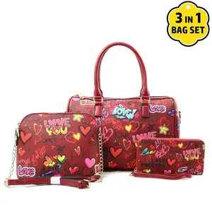 Love Graffiti Handbag Set