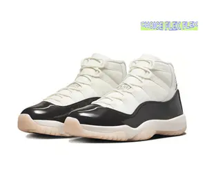 White & Black Patent Leather High-Top Basketball Sneakers | Classic Retro Spliced Design for Streetwear & Collecting
