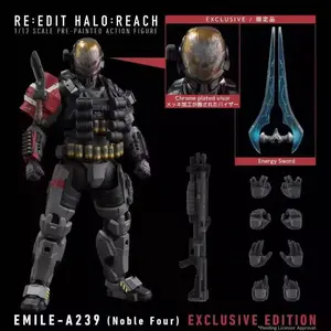 1/12 RE:EDIT Halo:Reach EMILE-A239 JUN-A266 SCALE PRE-PAINTED KO Action Figures EXCLUSIVE EDITION Desktop Decoration Toy Gifts