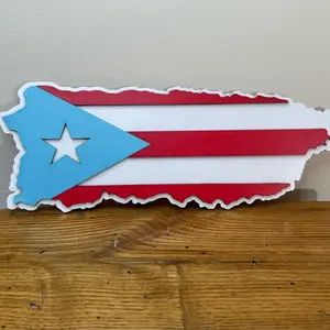 Puerto Rico Island Art Piece