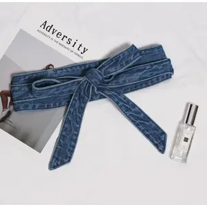 Fashion Wide Belt Women's Decorative Shirt Dress Versatile Denim Waist Seal Strap Belt