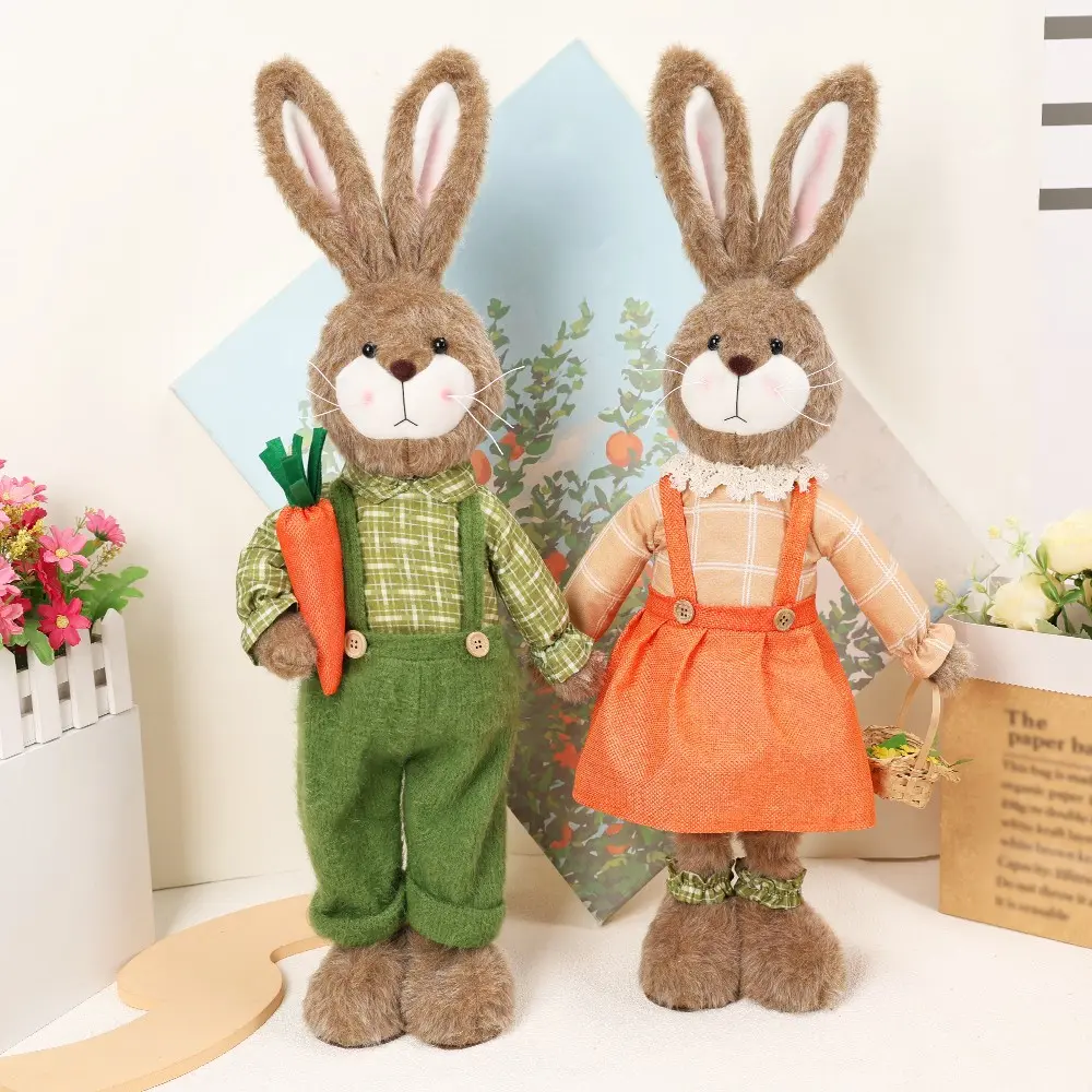 Easter Resurrection Rabbit Expandable Figurine, Fun Easter Egg Standing Doll, Creative Easter Decoration, Cute Holiday Ornament