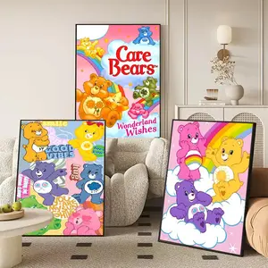 PIKPAKA Cartoon C-Care B-Bears Poster HD Waterproof Art Poster for Home, Bar & Café Decor | Fade-Resistant, Non-Sticky, Vibrant DIY Wall Print | Perfect Decorative Poster for Office & Living Room