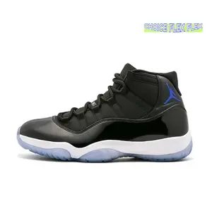 Black & Blue Patent Leather High-Top Basketball Sneakers | Classic Retro Spliced Design for Streetwear & Collecting