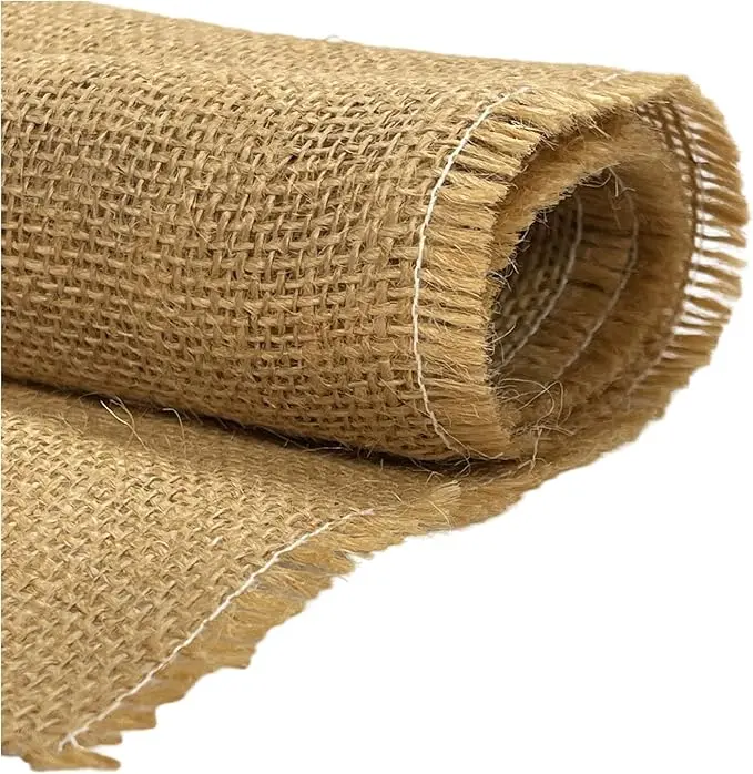 FabricLA Natural Burlap Fabric Roll - Wide Jute Cloth for Arts & Crafts, Soft Stuffed Animal Making Supplies