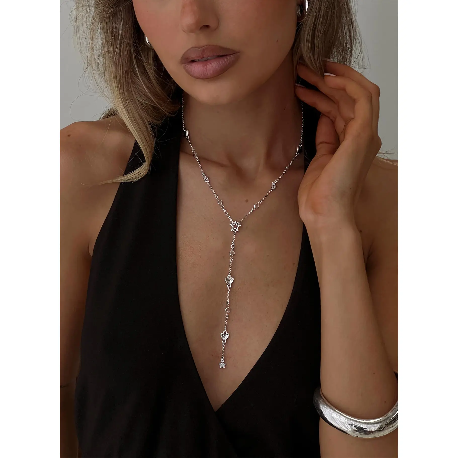 Sairah Y Necklace Silver