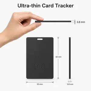 Smart Wallet Tracking Card, Global Positioning GPS Tracker, Used With Find My (only Supports IOS), Real-time Tracking Item Finder, Car And Bicycle Keychain Locator, High-decibel Left-behind Reminder, Anti-Lost Luggage Tag