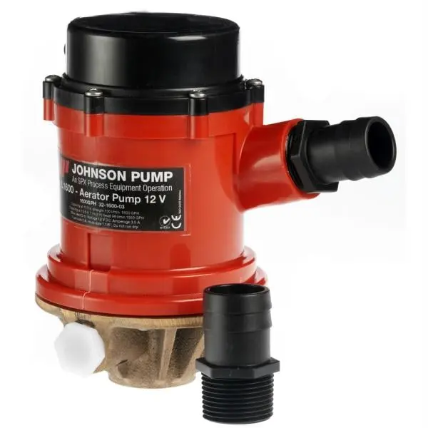 Johnson Pump 16004B-24 Johnson Pump Pro Series 1600GPH Livewell-Baitwell Pump - 24V