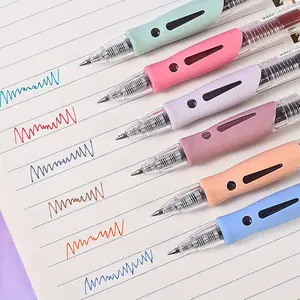6pcs Vintage Gel Pens with Quick-Dry Ink - 6 Assorted Pastel Colors, Smooth Writing for Notebooks, Notepads & Supplies - Ideal for Students, Journaling & Gift Packaging, Pens for Writing, Notetpad Accessories, Unique Pocket Clip, Vibrant Color Variety