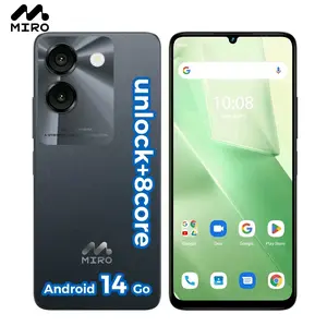 Miro S67 Liberado 5g Phone OctaCore Android 14 Smartphone 6.75" HD+ Big Screen | 4GB+4GB RAM 64GB Cellphone Dual AI Camera 13MP Rear 5MP Front LTE 4G | Fast Charging | Dual SIM | 5000mAh Batter Android Tablet with Case y AI Face Unlock Security dual