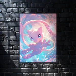 Mew Anime Wall Art Poster, Modern Wall Art, Anime Gifts, Wall Decor