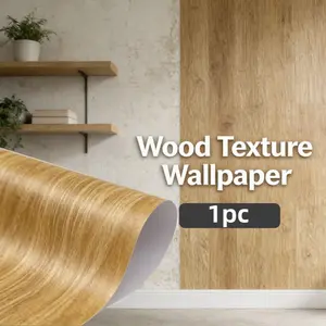 5-meter/196.85-inch Self-adhesive Wall Sticker with Retro Wood Grain Design and Light Wood Grain Stickers, Perfect for Repairing Damaged Windowsills and Updating Surfaces Like Baseboards, As Well As Renovating Stairs, Furniture, Doors, and Floors