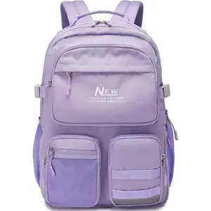 Water Resistant Backpack for Teen Girls Students, Casual Multi Pockets Daypack with 15.6 inch Laptop pocket for Travel School College ()