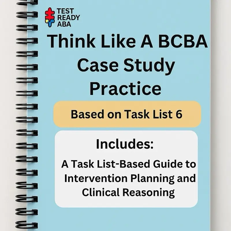 Think Like a BCBA Workbook