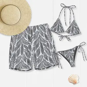 Tropical His and Hers Matching Swimsuits Couples Beachwear Honeymoon Vacation Set Summer Gift for Couples